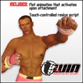 WIN MMA Gloves, White and Pink