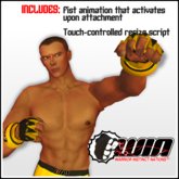 WIN MMA Gloves, Yellow and Black