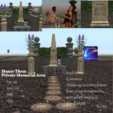 Honor Them Private Memorial set Cream crate