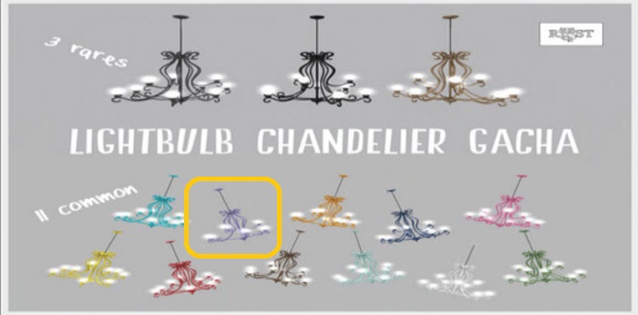 ROOST - Lightbulb Chandelier - Purple