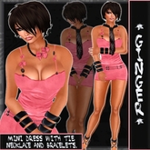 KL SEXY  GINGER-CASUAL- SEXY DRESS- PARTY- NECKLACE- BRACELETS