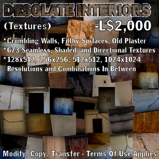 Desolate Interiors (673 Textures) - Crumbling Walls, Filthy Surfaces, Old Plaster, And Stripped Door