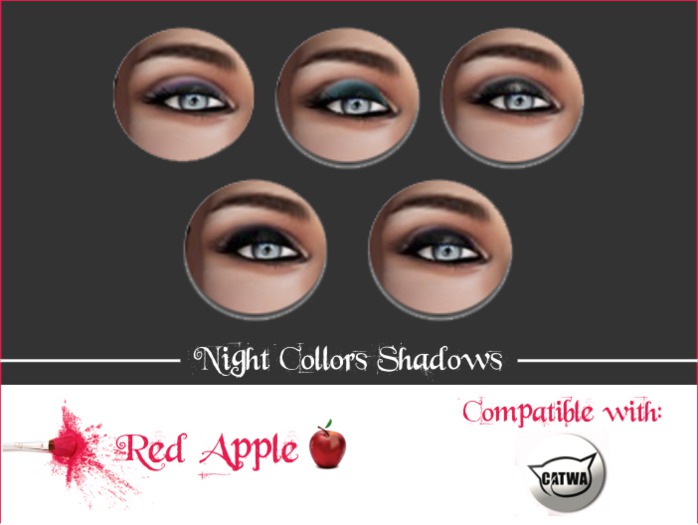 Red Apple  - Catwa Eyeshadows Night Colors