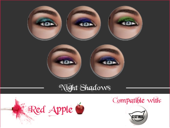 Red Apple  - Catwa Eyeshadows Night
