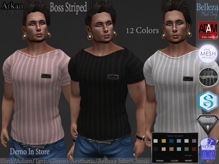 .::Arkan::. Tshirt Boss Striped