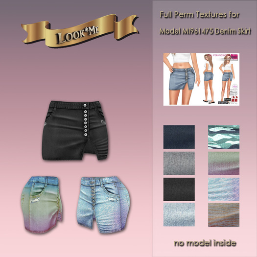 Look*Me Full Perm Texture Pack for MI961475 Denim Skirt