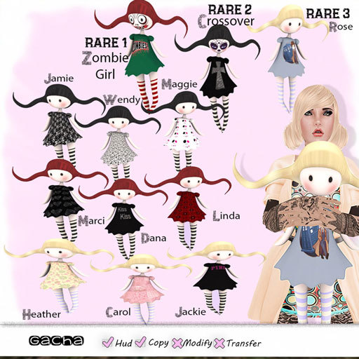 ~Uni Boutique~ Pop Girls - Rose RARE