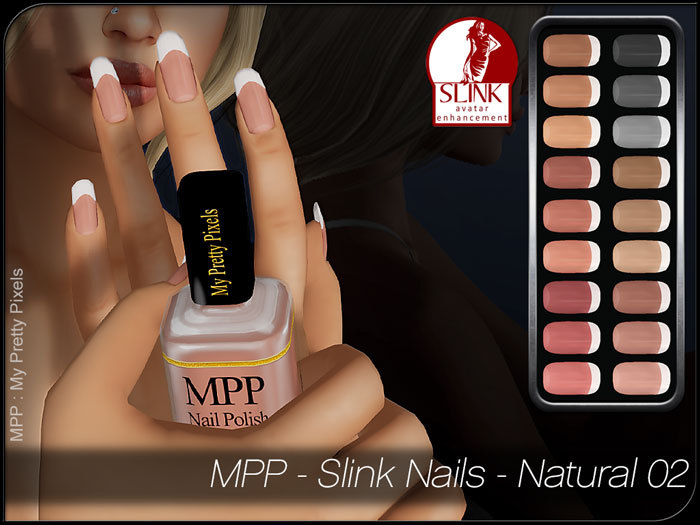 - MPP - Slink Finger & Toe Nails HUD - Natural 02