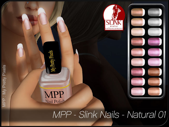 - MPP - Slink Finger & Toe Nails HUD - Natural 01