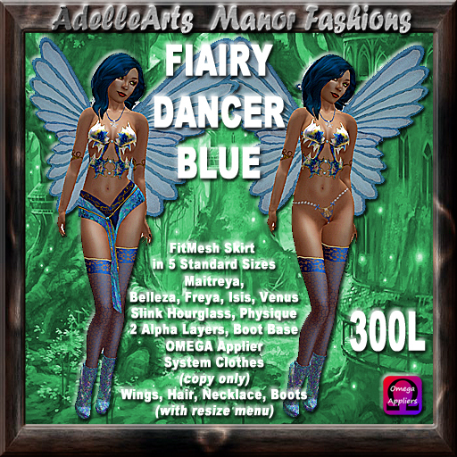 AdelleArts Fairy Dancer Blue