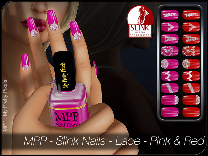 - MPP - Slink Finger & Toe Nails HUD - Lace