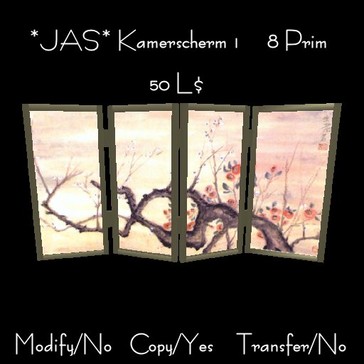 *JAS* Kamerscherm  1   -  8 Prim