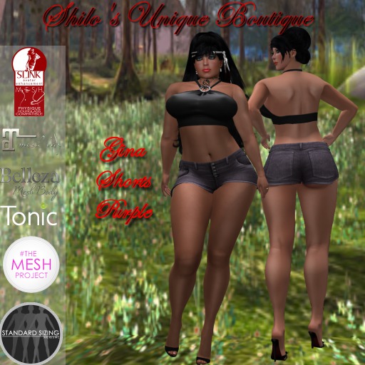 GINA SHORTS PURPLE