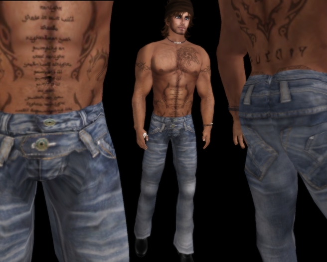 AC Mens Dirty Blue Jeans