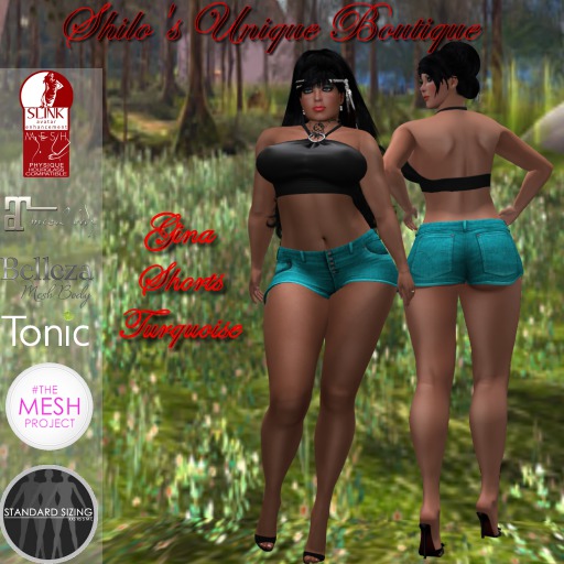 SHILO-GINA SHORTS TURQUOISE