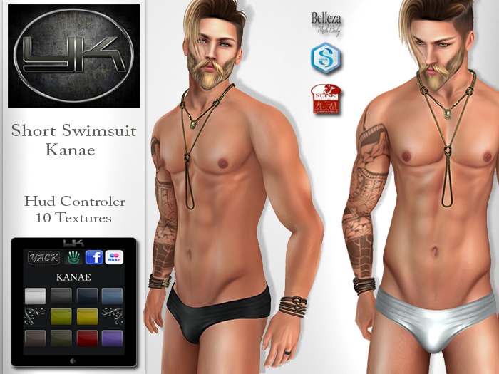 YACK - Mens MESH Short Swimsuit Kanae