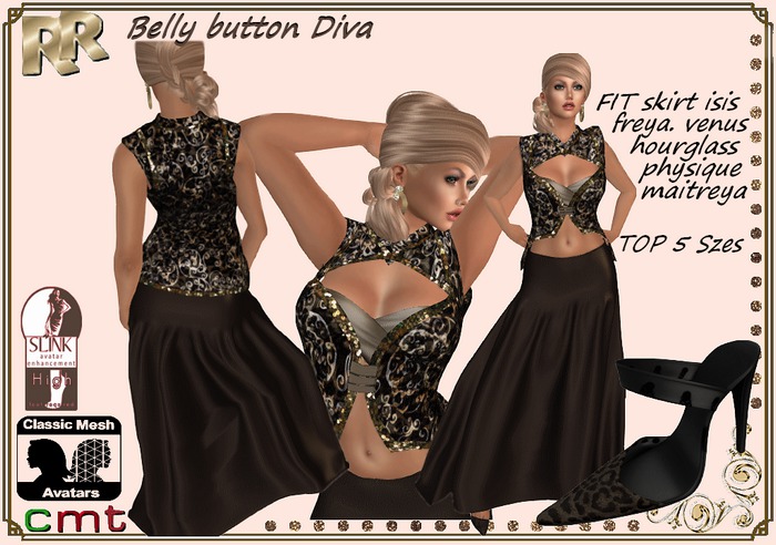 Belly button diva-Rejuve's raggs