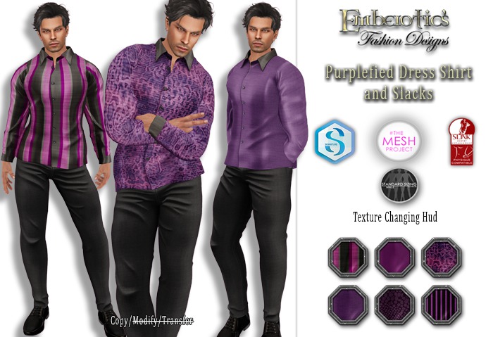 ~ Purplefied ~ Dress Shirt and Slacks