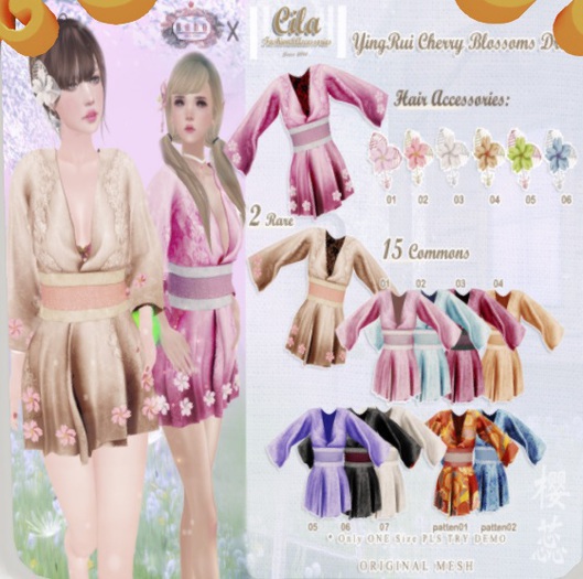 *Cila*YingRui cherry blossoms Pink RARE