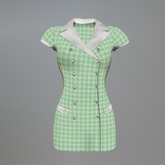 Green Domestic Service Fitmesh Uniform