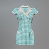 Blue Domestic Service Fitmesh Uniform