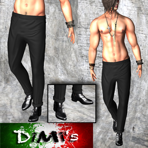 Dimi's BAG- Dimitri pants and Boots Black