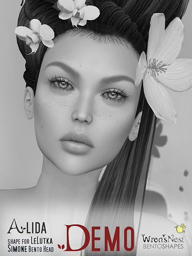 { wren's nest } Alida DEMO Shape for Lelutka Simone Bento head