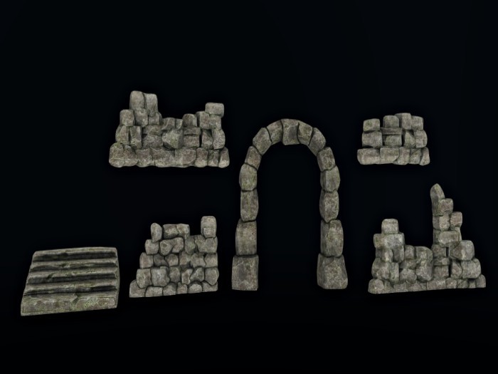 Stone Wall Set