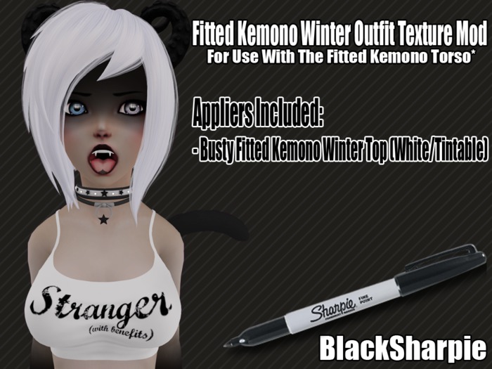 [BS] Fitted Kemono Winter Outfit (White - Stranger)