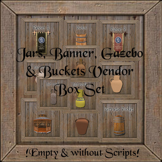 Jars, Banner, Gazebo & Buckets Box Set copy/mody