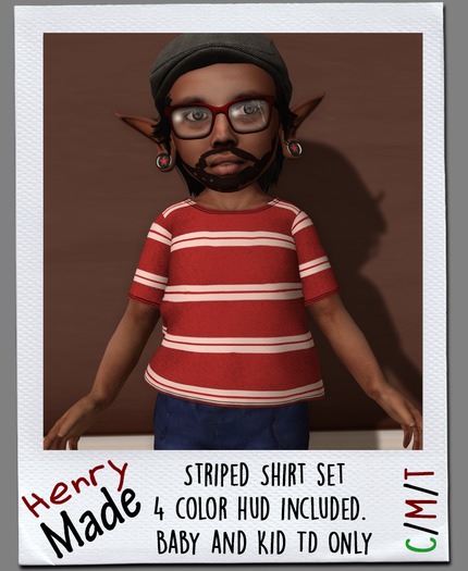 [HM] Striped Shirt Set for Toddleedoos