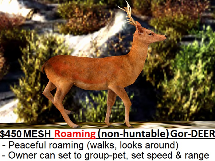 3D Animated DEER (Mesh)   HUNTABLE