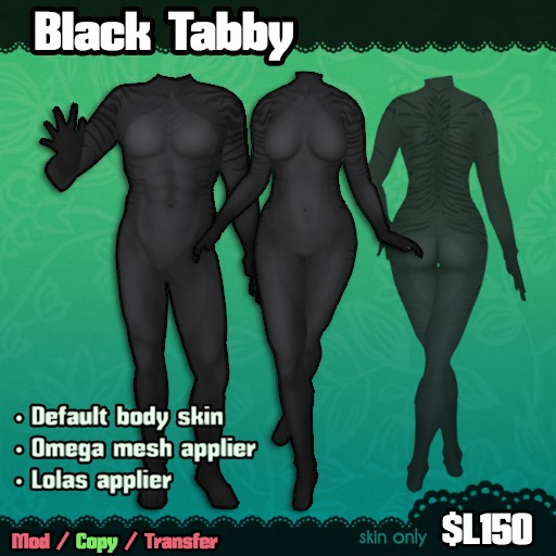 Ferine : Black Tabby - Skin [retired]