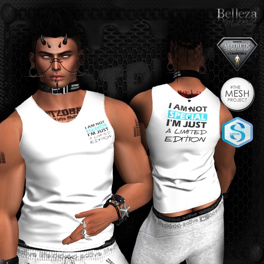 [D7] SPECIAL WHITE TANK (M)