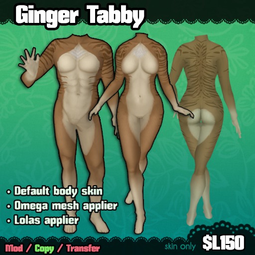 Ferine : Ginger Tabby - Skin [retired]