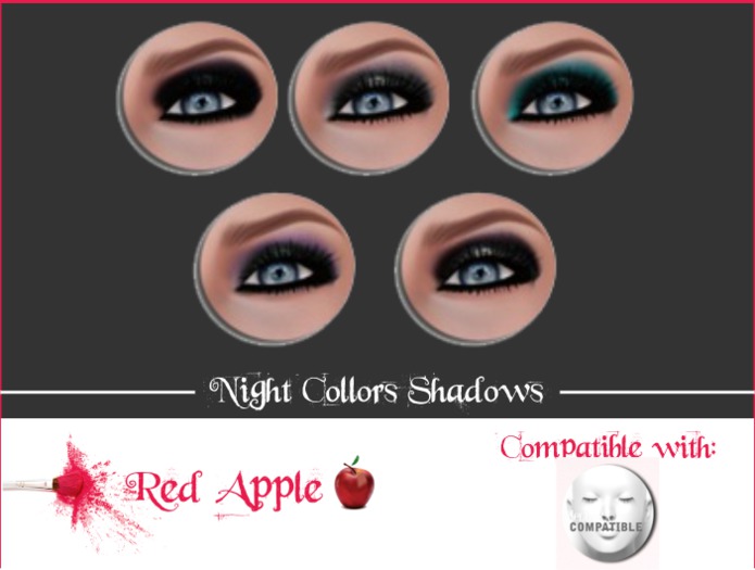 Red Apple  - Lelutka Eyeshadows Night Colors