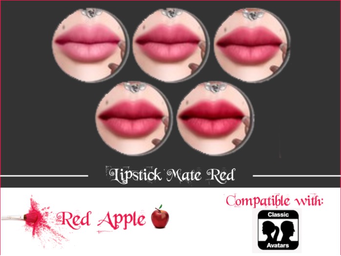 Red Apple  - Classic Mate Rose Lipstick