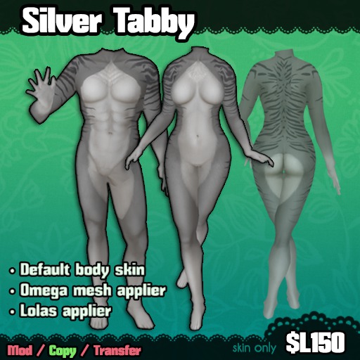 Ferine : Silver Tabby - Skin [retired]