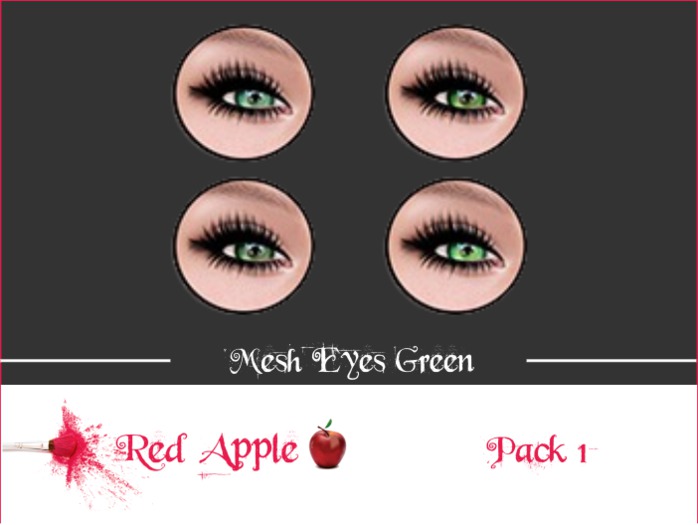 Red Apple - Mesh Eyes Green Pack 1