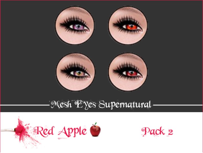 Red Apple - Mesh Eyes Supernatural Pack 2