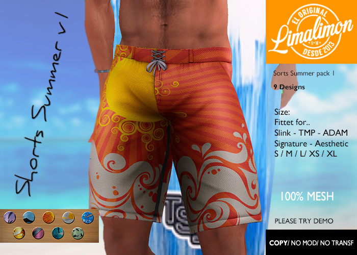[LL] Mens Boardshorts Summer v1