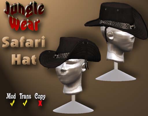 Jungle Wear - Safari Hat (Black Snake)