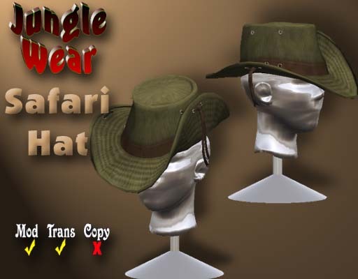 Jungle Wear - Safari Hat (Olive Brown)