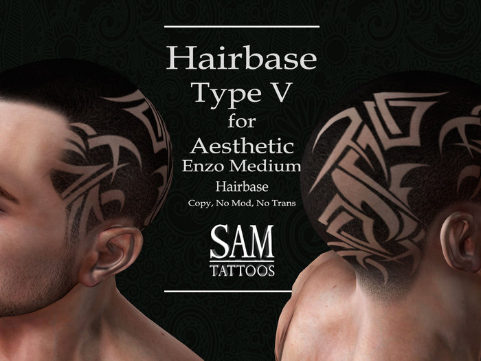 [SAM TATTOOS] HAIRBASE ENZO MEDIUM TYPE V