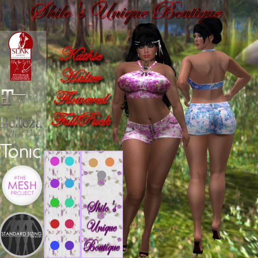SHILO-KATHIE HALTER FLOWERED FULL PACK