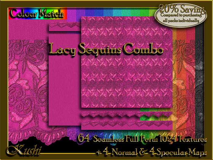 Lacy Sequins Combo Textures
