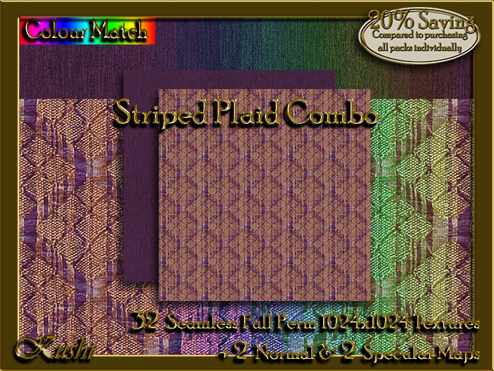 Striped Plaid Combo Textures