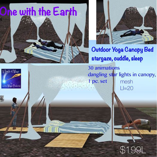 One with Earth Yoga Bed stargaze and sleep cuddle-Crate