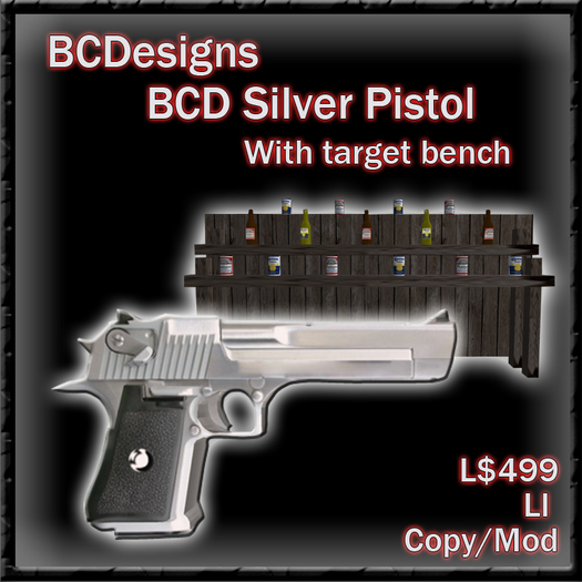 BCD Silver Pistol ( Boxed)