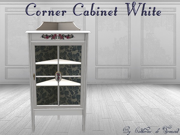 "CdT"Corner Cabinet White